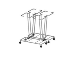 Wäsche- und <br>Abfallsammler 4x 60 Liter, <br> mobil