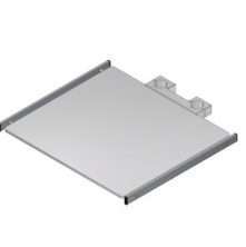 Ablagetablett, Konsole an Rundrohr  Ø 38 mm<br>460x420mm sowie 560x420mm(BxT), <br>weitere Abmaße auf Anfrage erhältlich