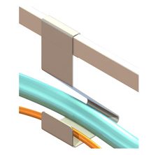 Kabel- und Schlauchhalter <br>an Normschiene