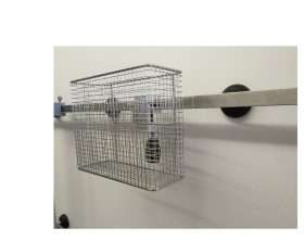 schmaler Mehrzweckkorb mit Universalklaue <br> 250x90x200 mm – weitere Maße erhältlich