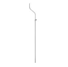 Stativrohr, Infusionsstativ Ø 25/18 mm<br> abgewinkelt, mit Schraubhöhenverstellung