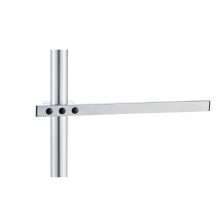 Halteklaue, Rundrohrklaue seitlich<br>für Rundrohr Ø 18 mm <br>mit horizontaler Normschiene, <br>Schienenlänge wählbar